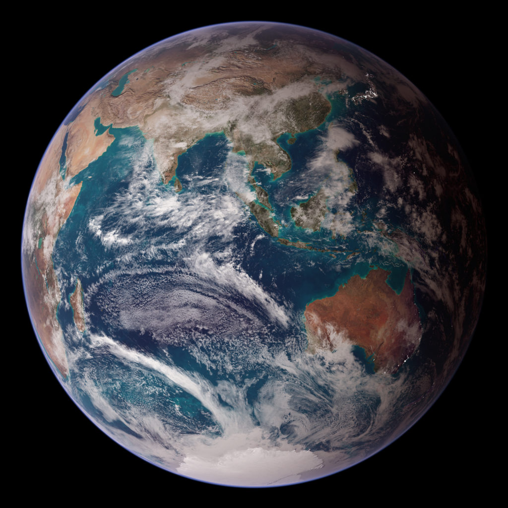 Earth - Eastern hemisphere
