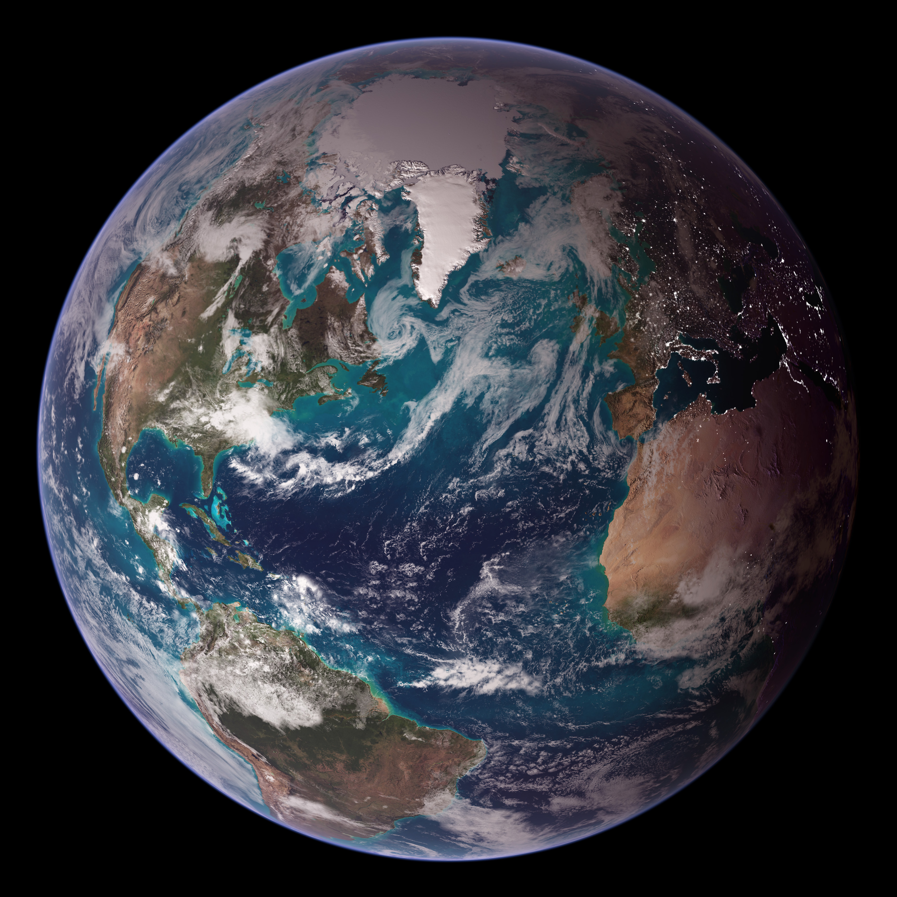 Earth - Western hemisphere