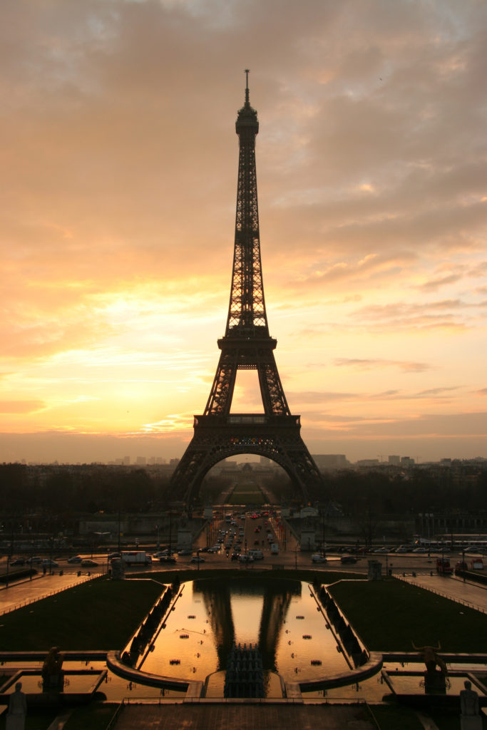 Eiffel Tower sunrise