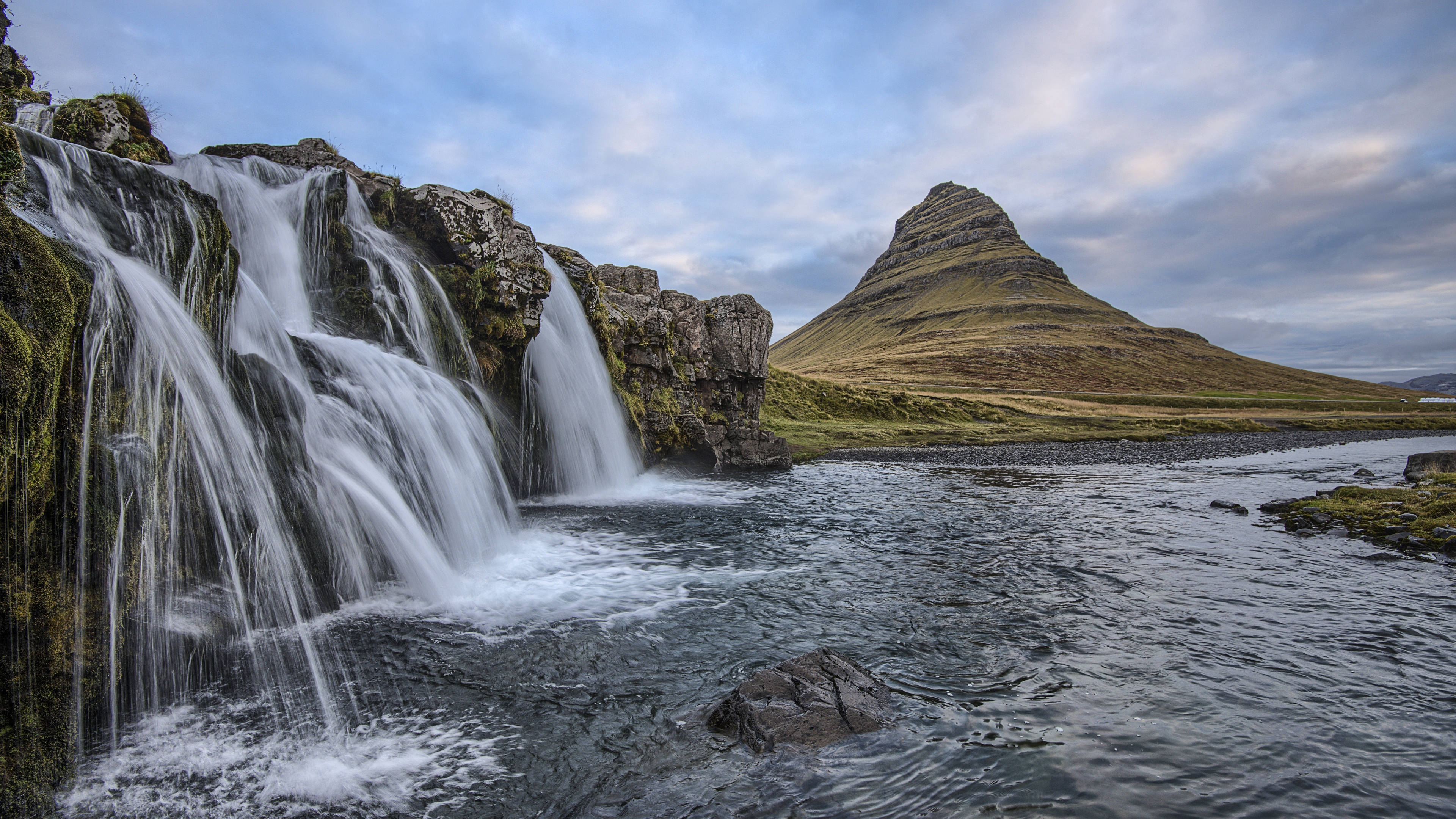 Waterfall, Kirkjufell Mountain, Iceland