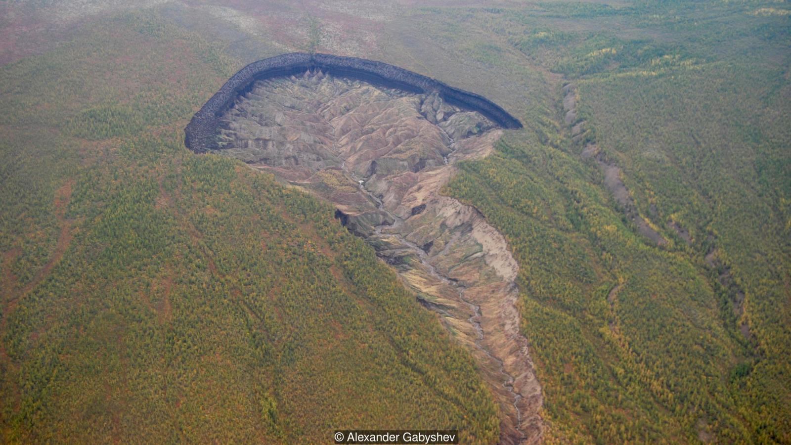 Batagaika Crater, Siberia, Russia