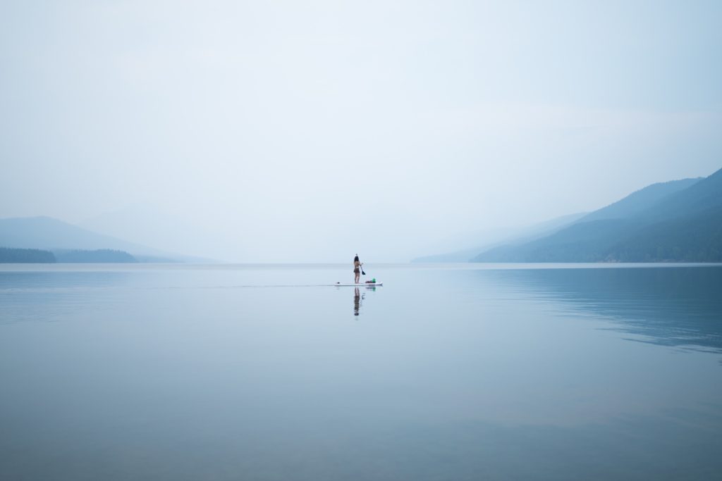 Lonely Woman on the Lake