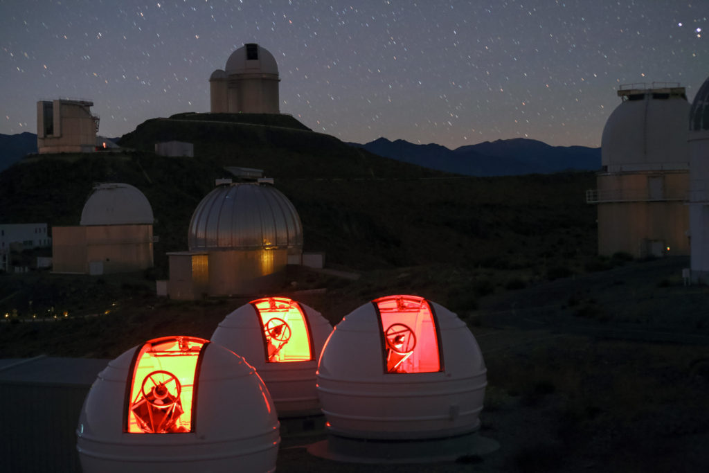 The ExTrA telescopes at La Silla, Chile