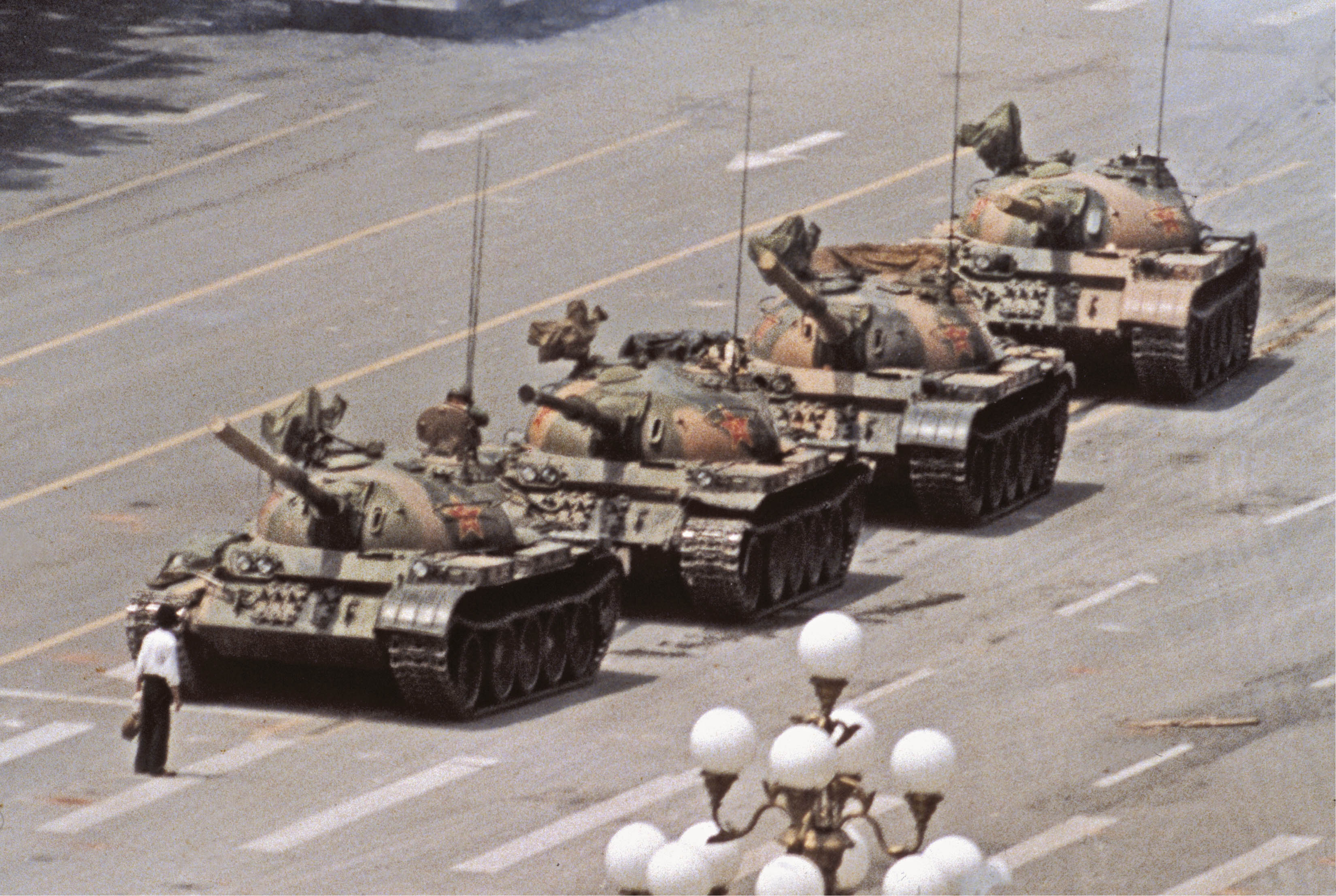 Tank Man, Tiananmen Square protests, Beijing, June 1989