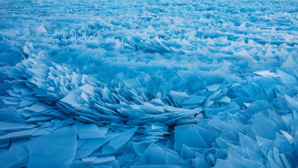 Shards of ice, Lake Michigan