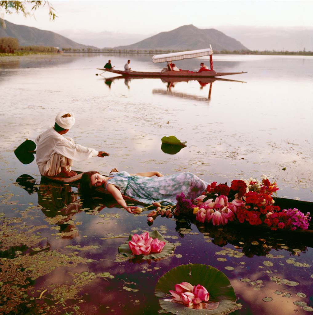 Floating with Flowers, Dal Lake, Kashmir, 1956