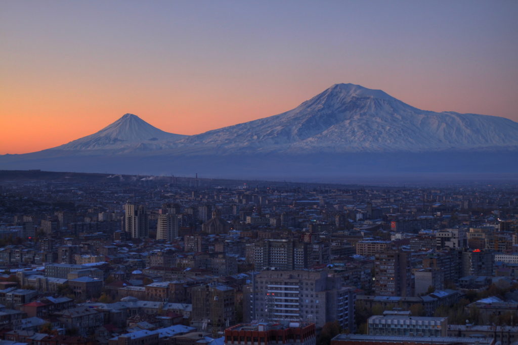Yerevan and Mount Ararat, Armenia